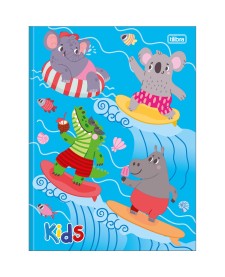 imagem principal do produto Caderno Brochura Capa Dura Universitário Kids Masculino 96 Folhas