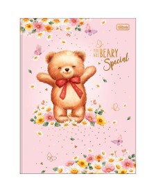 imagem principal do produto Caderno Brochura Capa Dura Universitário Love Bears 80 Folhas