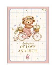 imagem principal do produto Caderno Brochura Capa Dura Universitário Love Bears 80 Folhas