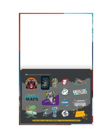 imagem de detalhe produto Caderno Brochura Capa Dura Universitário Meia Pauta Ao Alto X-Racing 40 Folhas