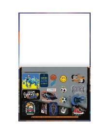 imagem de detalhe produto Caderno Brochura Capa Dura Universitário Meia Pauta Ao Alto X-Racing 40 Folhas