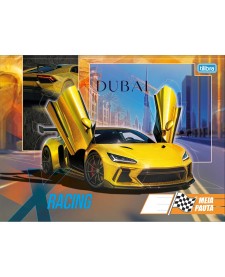 imagem principal do produto Caderno Brochura Capa Dura Universitário Meia Pauta Ao Alto X-Racing 40 Folhas