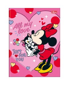 imagem principal do produto Caderno Brochura Capa Dura Universitário Minnie 80 Folhas