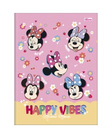 imagem principal do produto Caderno Brochura Capa Dura Universitário Minnie 80 Folhas
