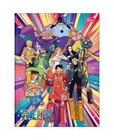 imagem principal do produto Caderno Brochura Capa Dura Universitário One Piece 80 Folhas