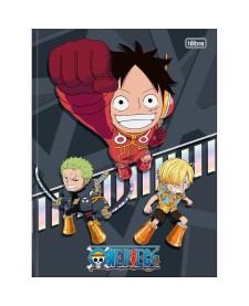 imagem principal do produto Caderno Brochura Capa Dura Universitário One Piece 80 Folhas
