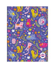 imagem principal do produto Caderno Brochura Capa Dura Universitário Pepper Feminino 80 Folhas