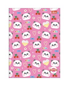 imagem principal do produto Caderno Brochura Capa Dura Universitário Pepper Feminino 80 Folhas