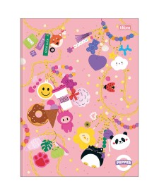 imagem principal do produto Caderno Brochura Capa Dura Universitário Pepper Feminino 80 Folhas