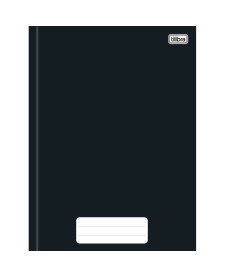 imagem principal do produto Caderno Brochura Capa Dura Universitário Pepper Preto 80 Folhas