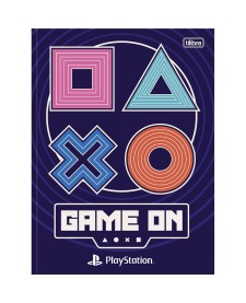 imagem principal do produto Caderno Brochura Capa Dura Universitário PlayStation 80 Folhas