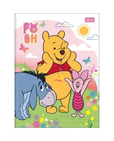 imagem principal do produto Caderno Brochura Capa Dura Universitário Pooh 80 Folhas