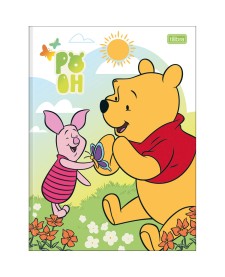 imagem principal do produto Caderno Brochura Capa Dura Universitário Pooh 80 Folhas