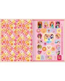 imagem de detalhe produto Caderno Brochura Capa Dura Universitário Princesas 80 Folhas