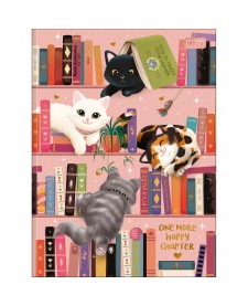 imagem principal do produto Caderno Brochura Capa Dura Universitário Purrfect Cats 80 Folhas