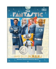 imagem principal do produto Caderno Brochura Capa Dura Universitário Quarteto Fantástico 80 Folhas