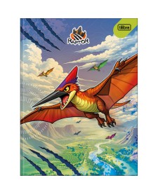 imagem principal do produto Caderno Brochura Capa Dura Universitário Raptor 80 Folhas
