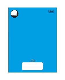 imagem principal do produto Caderno Brochura Capa Dura Universitário sem Pauta D+ Azul 96 Folhas