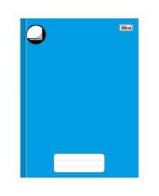 imagem principal do produto Caderno Brochura Capa Dura Universitário sem Pauta Pepper Azul 80 Folhas