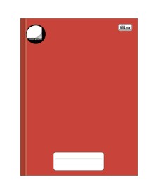 imagem principal do produto Caderno Brochura Capa Dura Universitário sem Pauta Pepper Vermelho 80 Folhas