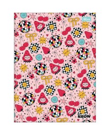 imagem principal do produto Caderno Brochura Capa Dura Universitário Show Feminino 80 Folhas