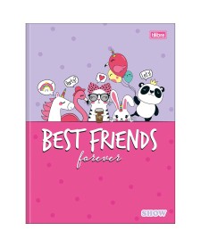 imagem principal do produto Caderno Brochura Capa Dura Universitário Show Feminino 80 Folhas