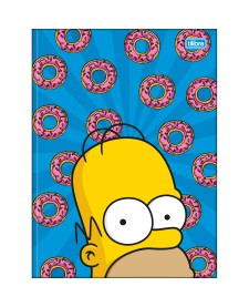 imagem principal do produto Caderno Brochura Capa Dura Universitário Simpsons 80 Folhas
