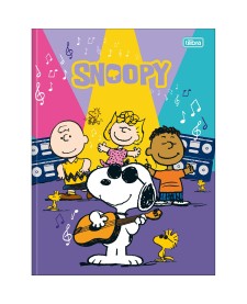 imagem principal do produto Caderno Brochura Capa Dura Universitário Snoopy 80 Folhas