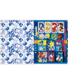 imagem de detalhe produto Caderno Brochura Capa Dura Universitário Sonic 48 Folhas