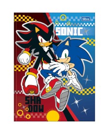 imagem principal do produto Caderno Brochura Capa Dura Universitário Sonic 48 Folhas