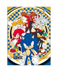 imagem principal do produto Caderno Brochura Capa Dura Universitário Sonic 80 Folhas