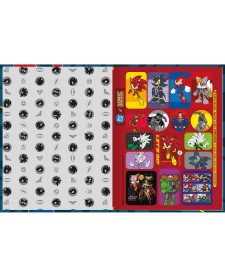 imagem de detalhe produto Caderno Brochura Capa Dura Universitário Sonic DC 80 Folhas