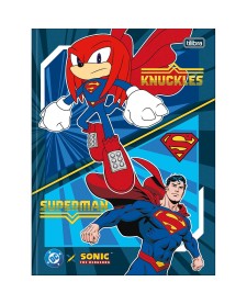 imagem principal do produto Caderno Brochura Capa Dura Universitário Sonic DC 80 Folhas