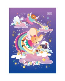 imagem principal do produto Caderno Brochura Capa Dura Universitário Spice Kids Feminino 80 Folhas