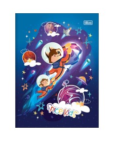 imagem principal do produto Caderno Brochura Capa Dura Universitário Spice Kids Masculino 80 Folhas
