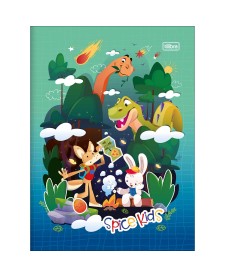 imagem principal do produto Caderno Brochura Capa Dura Universitário Spice Kids Masculino 80 Folhas