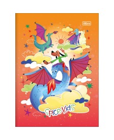 imagem principal do produto Caderno Brochura Capa Dura Universitário Spice Kids Masculino 80 Folhas