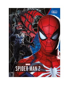 imagem principal do produto Caderno Brochura Capa Dura Universitário Spider Man Game 80 Folhas