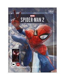 imagem principal do produto Caderno Brochura Capa Dura Universitário Spider Man Game 80 Folhas