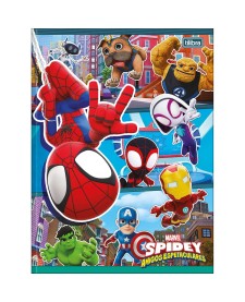 imagem principal do produto Caderno Brochura Capa Dura Universitário Spidey 80 Folhas