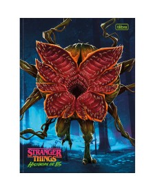 imagem principal do produto Caderno Brochura Capa Dura Universitário Stranger Things: Histórias de 85 - 80 Folhas