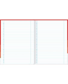 imagem de detalhe produto Caderno Brochura Capa Dura Universitário Tilibom Vermelho com Pautas Numeradas 123X 80 Folhas