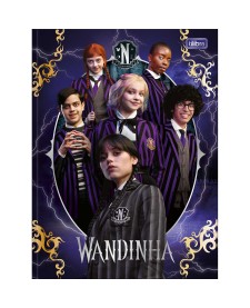 imagem principal do produto Caderno Brochura Capa Dura Universitário Wandinha 80 Folhas