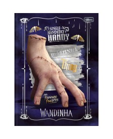 imagem principal do produto Caderno Brochura Capa Dura Universitário Wandinha 80 Folhas