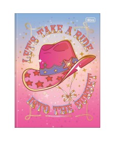 imagem principal do produto Caderno Brochura Capa Dura Universitário West Girl 80 Folhas