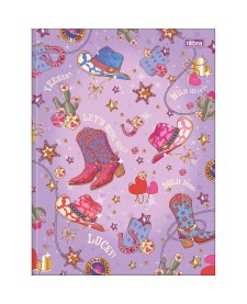 imagem principal do produto Caderno Brochura Capa Dura Universitário West Girl 80 Folhas