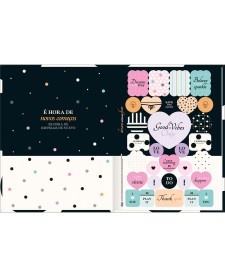 imagem de detalhe produto Caderno Brochura Capa Dura Universitário West Village 80 Folhas