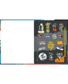 imagem de detalhe produto Caderno Brochura Capa Dura Universitário X-Racing 48 Folhas