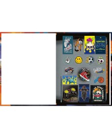 imagem de detalhe produto Caderno Brochura Capa Dura Universitário X-Racing 80 Folhas