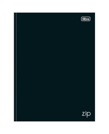 imagem principal do produto Caderno Brochura Capa Dura Universitário Zip Preto 80 Folhas